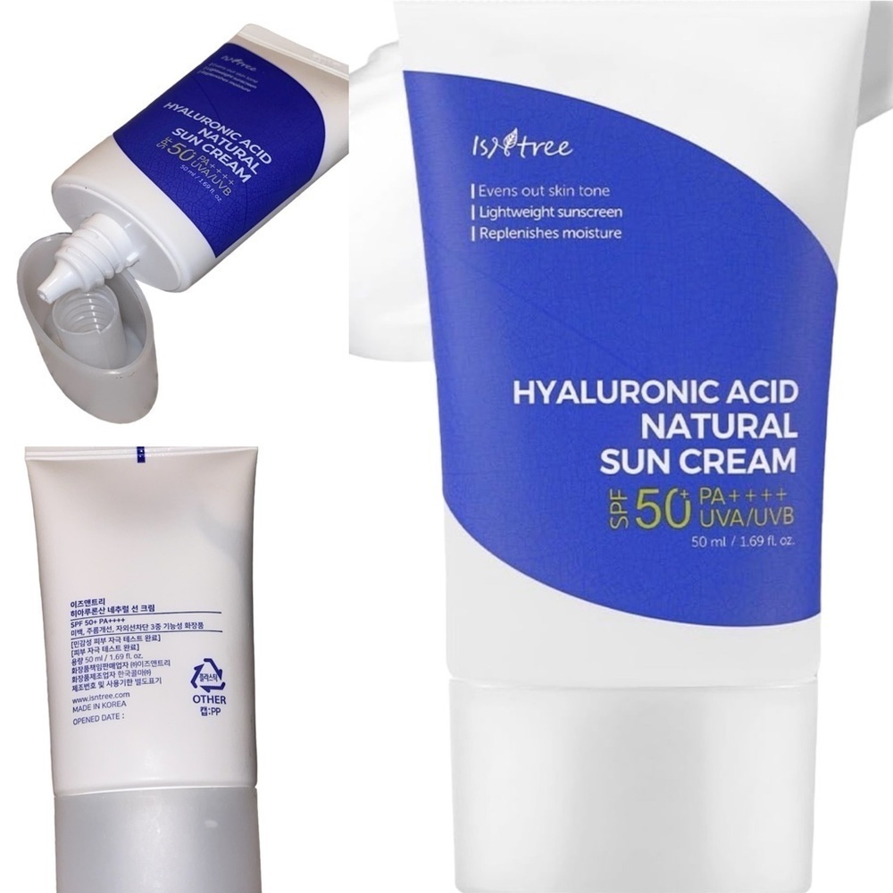 ISNTREE Hyaluronic Acid Natural Suncream SPF50 PA++++ 50ml, 1.69 fl.oz